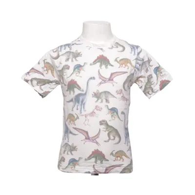 T-shirt (Wit, Meerkleurig) van Nature Planet Katoen