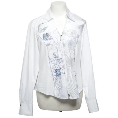 Chemise (Blanc, Bleu) de Biba Coton, Polyester