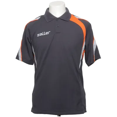Polo shirt (Gray, Orange, White) from Saller Cotton, Polyester