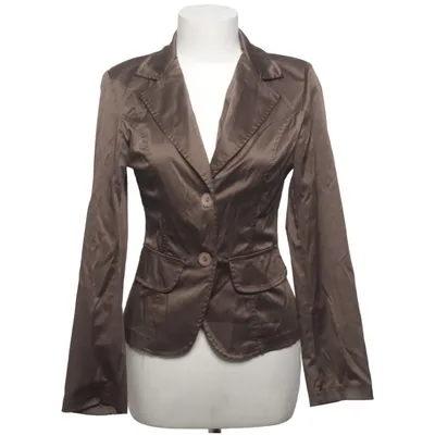 Blazer (Brun) Bomuld, Elastan