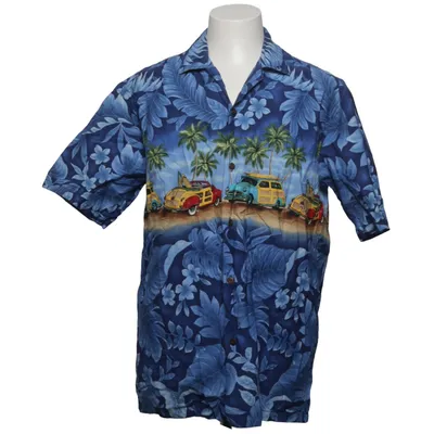 Kortärmad skjorta (Blå, Flerfärgad) från Aloha Republic Bomull