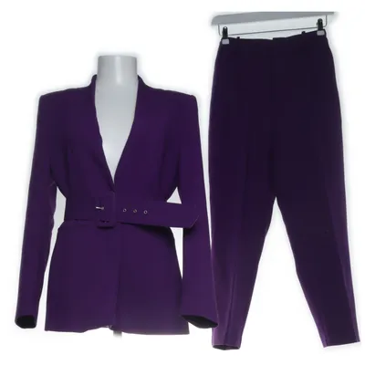 Kostym (Lila) från Zara Elastan, Polyester, Polyuretan, Viskos