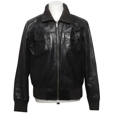 Leather jacket (Black) from Selected