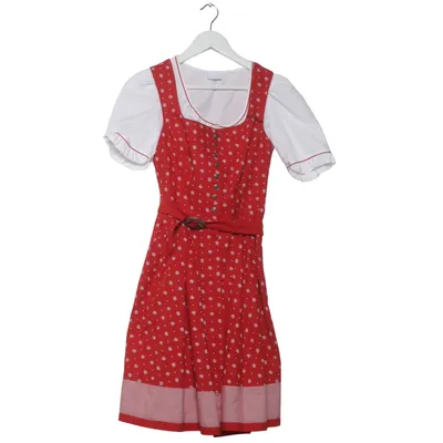 Dirndl (Rød, Hvid) fra H. Moser Bomuld, Polyester
