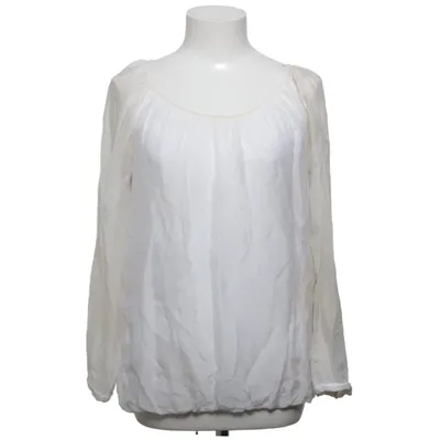 Blouse (White) from V Milano Elastane, Silk, Viscose