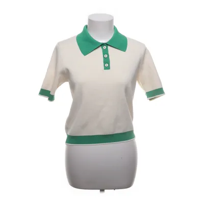 Pikétröja (Vit, Grön) från Mango