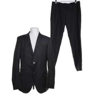 Suit (Gray, Black) from JOOP! Wool, Polyester, Polyamide