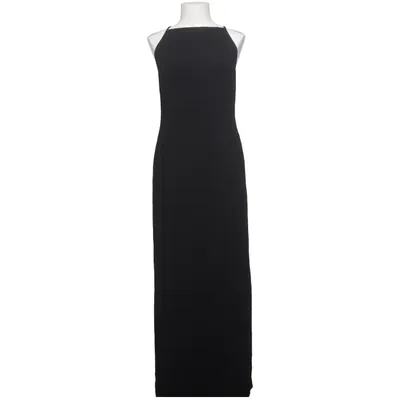 Maxi jurk (Zwart) van Turnover Cupro, Polyester