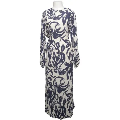 Robe longue (Blanc, Bleu) de Zara Viscose