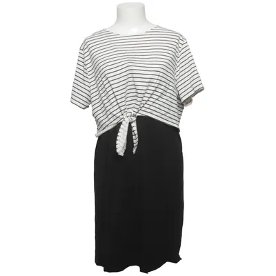 Zwangerschapsjurk (Zwart, Wit) van H&M Mama Katoen, Elastaan