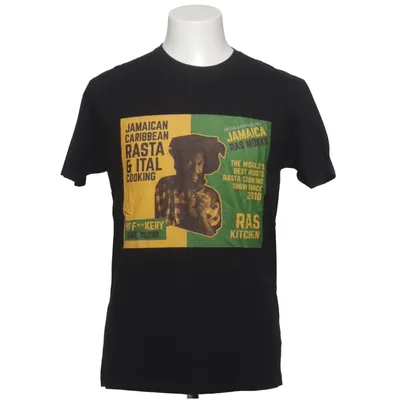 T-shirt (Black, Multicolored) from Next Level Apparel Cotton
