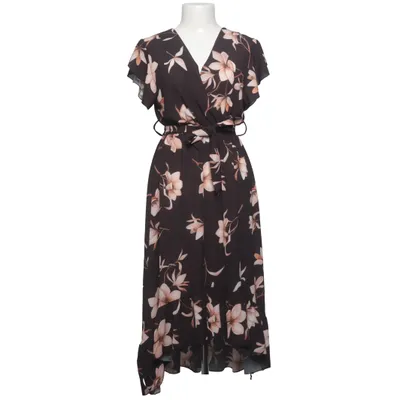 Wrap dress (Black, Beige) from Venessa Nucci Elastane, Polyester