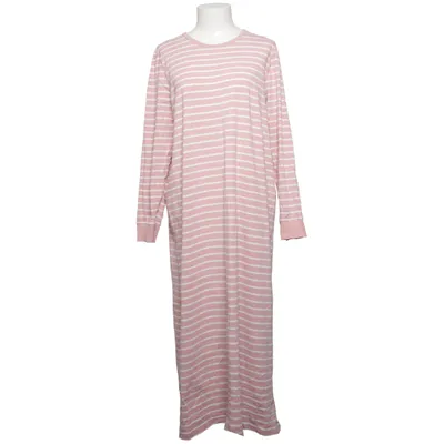 Maxi dress (Pink, White) from Polarn O. Pyret Elastane, Organic cotton
