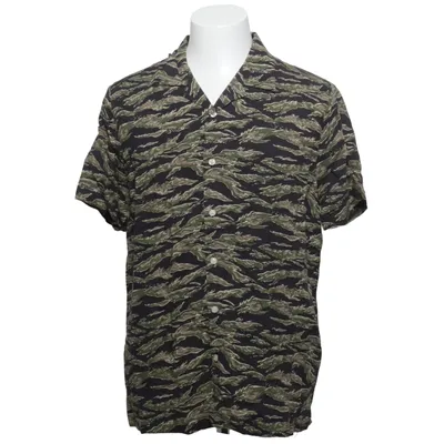 Kortärmad skjorta (Grön, Svart, Flerfärgad) från Topman