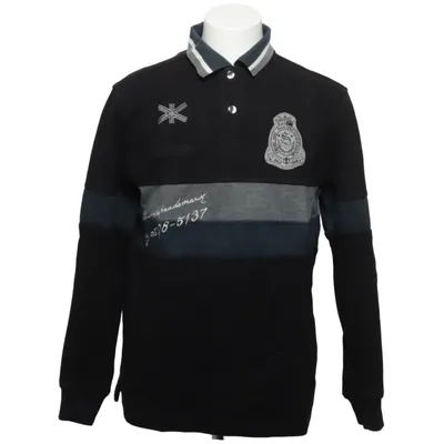 Rugby shirt (Black, Blue, Gray) from Signum Cotton