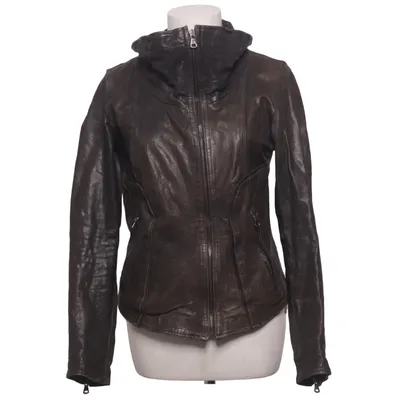 Veste en cuir (Marron) de Kip Coton, Cuir, Polyamide