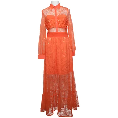 Robe longue (Orange) de Bodyflirt Boutique Polyamide, Polyester