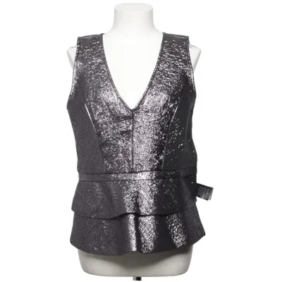 Peplumbluse (Naima top YE17) fra Gestuz Bomuld, Elastan, Metallfiber, Polyester