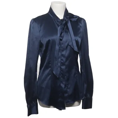 Blouse lavallière (Bleu) de Hawes & Curtis Élasthane, Polyester