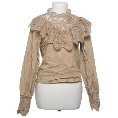 Blouse (Beige) from The Fashion Fraction x NA-KD Cotton, Polyester