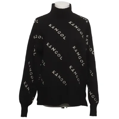 Rollkragenpullover (Schwarz, Mehrfarbig) von Kangol x H&M Acryl, Elasthan, Polyamid, Polyester, Wolle