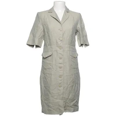 Shirt dress (Green) from M. Costas Linen, Polyamide, Wool