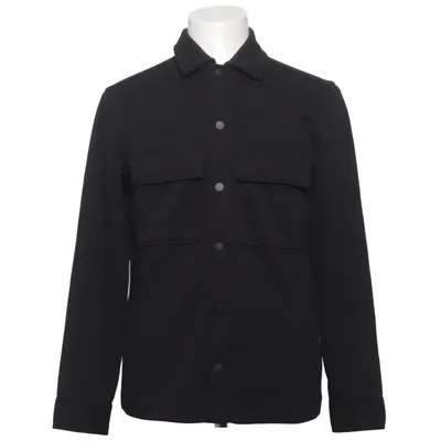 Skjortejakke (Sort) fra H&M Man Bomuld, Polyester, Viscose