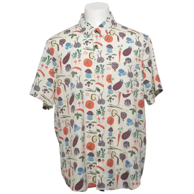 Chemise à manches courtes (Beige, Multicolore) de ChArmkpR Polyester
