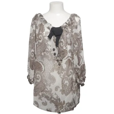 Blouse (White, Brown) from Smooph