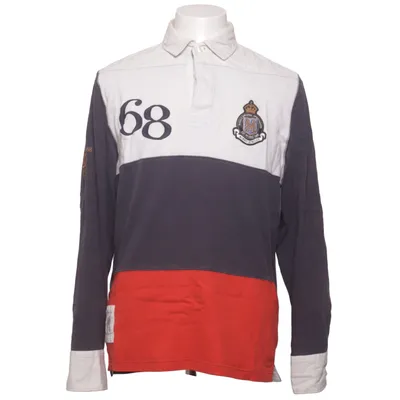 Rugby Shirt (Blau, Weiß, Rot) von Morris Baumwolle