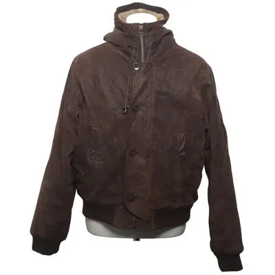 Shearling jas (Bruin) van vera pelle Leer, Polyester