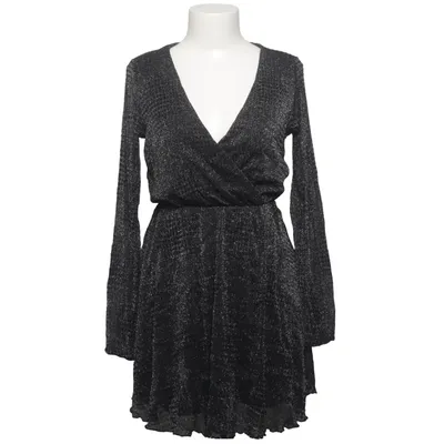 Wrap dress (Black, Silver) from IAM Polyamide