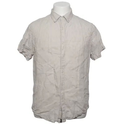 Kurzarmhemd (Beige) von Denim & Flower Leinen