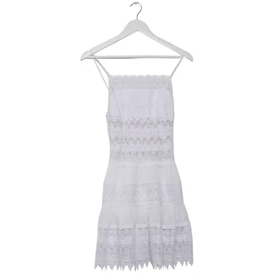 Kjole (Hvid) fra Charo Ruiz Bomuld, Polyester