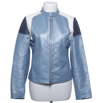 Leather jacket (Blue, White, Black) from Mauritius Leather, Polyester