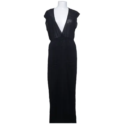 Maxi jurk (Zwart) van MaxMara Linnen, Nylon