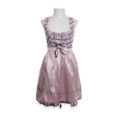 Dirndl (White, Pink, Multicolored) from Fuchs Trachtenmoden Cotton, Polyester