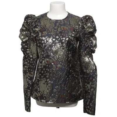 Bluse (Sort, Guld) fra By Malene Birger Metallfiber, Polyester, Viscose