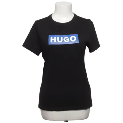 T-shirt (Sort, Blå) fra Hugo Boss Bomuld, Elastan