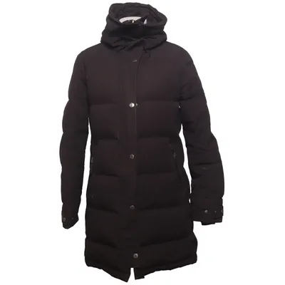 Doudoune longue (Noir) de Hollies Stockholm Coton, Duvet, Plume, Polyester