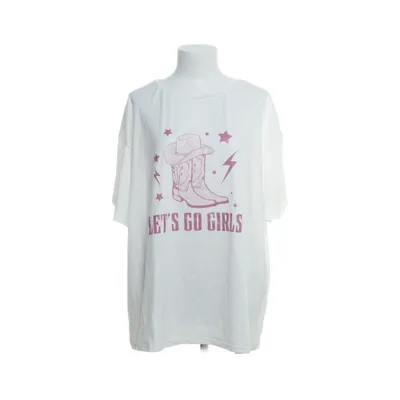 T-shirt (White) from Shein Curve Polyester