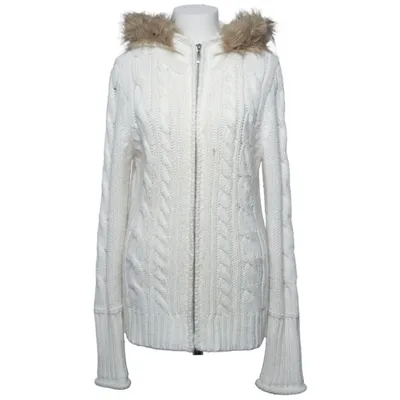 Cardigan (Wit) van JSFN by Ellos Acryl, Imitatiebont, Wol