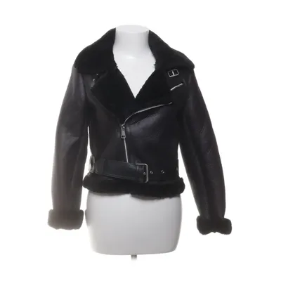 Shearlingjacka (Svart) från PrettyLittleThing Polyester, Polyuretan