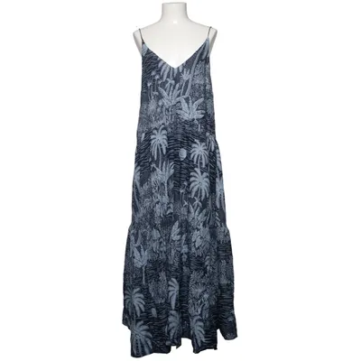 Maxi jurk (Blauw) van Desmond & Dempsey x H&M Viscose, Katoen