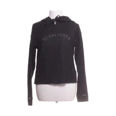 Capuchon sweater (Zwart) van Momox Fashion Katoen, Metallvezel, Viscose