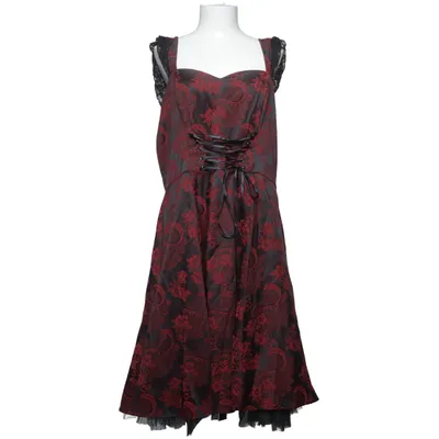 Avondjurk (Zwart, Rood) van Hearts & Roses Katoen, Elastaan, Polyester