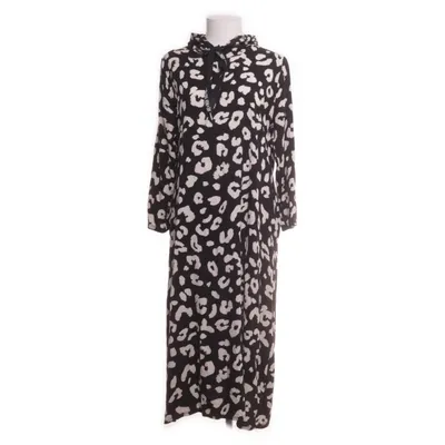 Hood dress (Black, White) from Marta Viscose