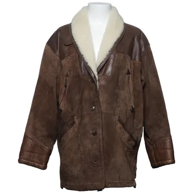 Shearling jacket (Brown) from SAKI Leather Leather