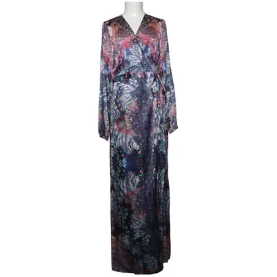 Omlottklänning (Blå, Rosa, Grön, Flerfärgad) från Dea Kudibal Elastan, Silke