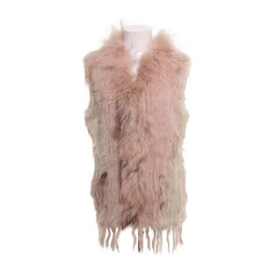 Fur vest (Beige, Green) from CKN of Scandinavia Cotton, Rabbit fur